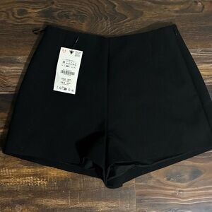 Zara High Waist Black Shorts